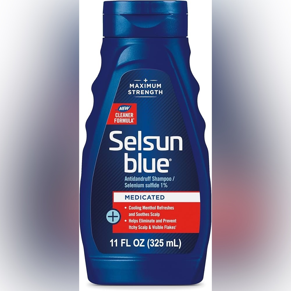 Selsun blue medicated antidandruff shampoo maximum strength cleaner formula